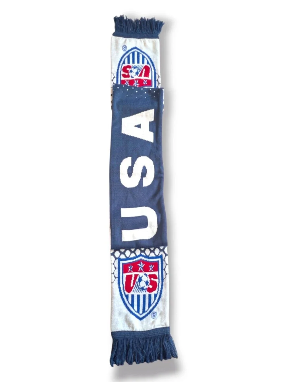 US Soccer Team USA 2014 World Cup Supporter Scarf Red White Blue Official Fan